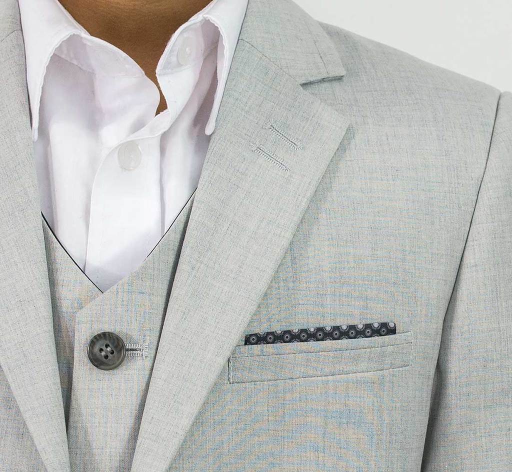 Cavani Boys Veneto Light Grey 3 Piece Suit | SuitsMe