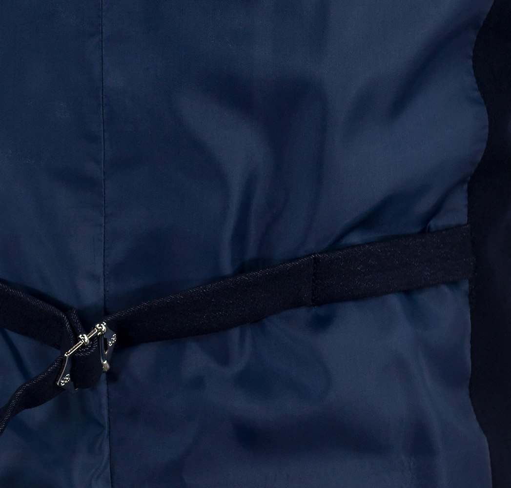 Cavani Fabian Blue Waistcoat With Lapels | SuitsMe