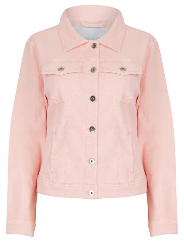 Amara Reya Women’s Baby Pink Denim Jacket | SuitsMe