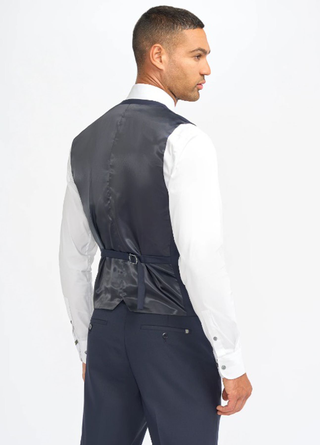Cavani Malibu Navy Blue 3 Piece Slim Fit Suit - Image 6