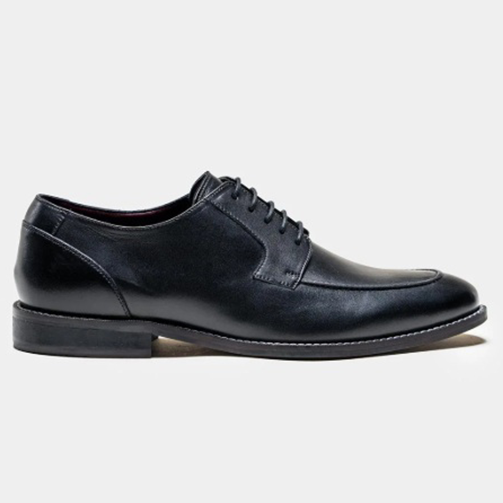 Cavani Berlin Genuine Leather Black and Wine Shoes - Image 3