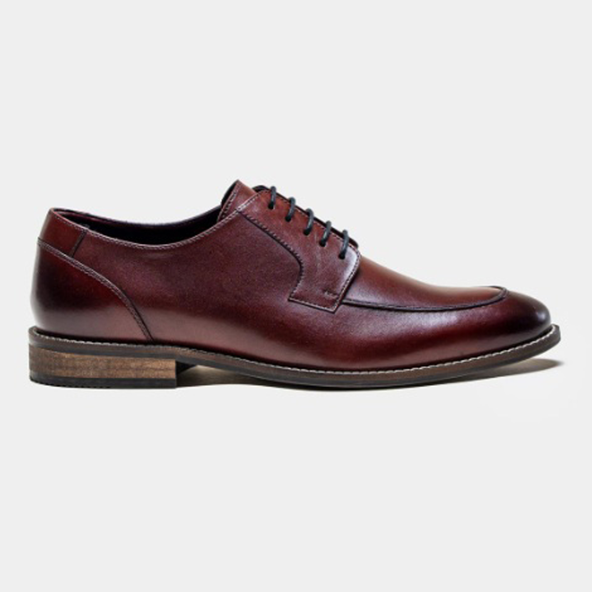 Cavani Berlin Genuine Leather Black and Wine Shoes - Image 6