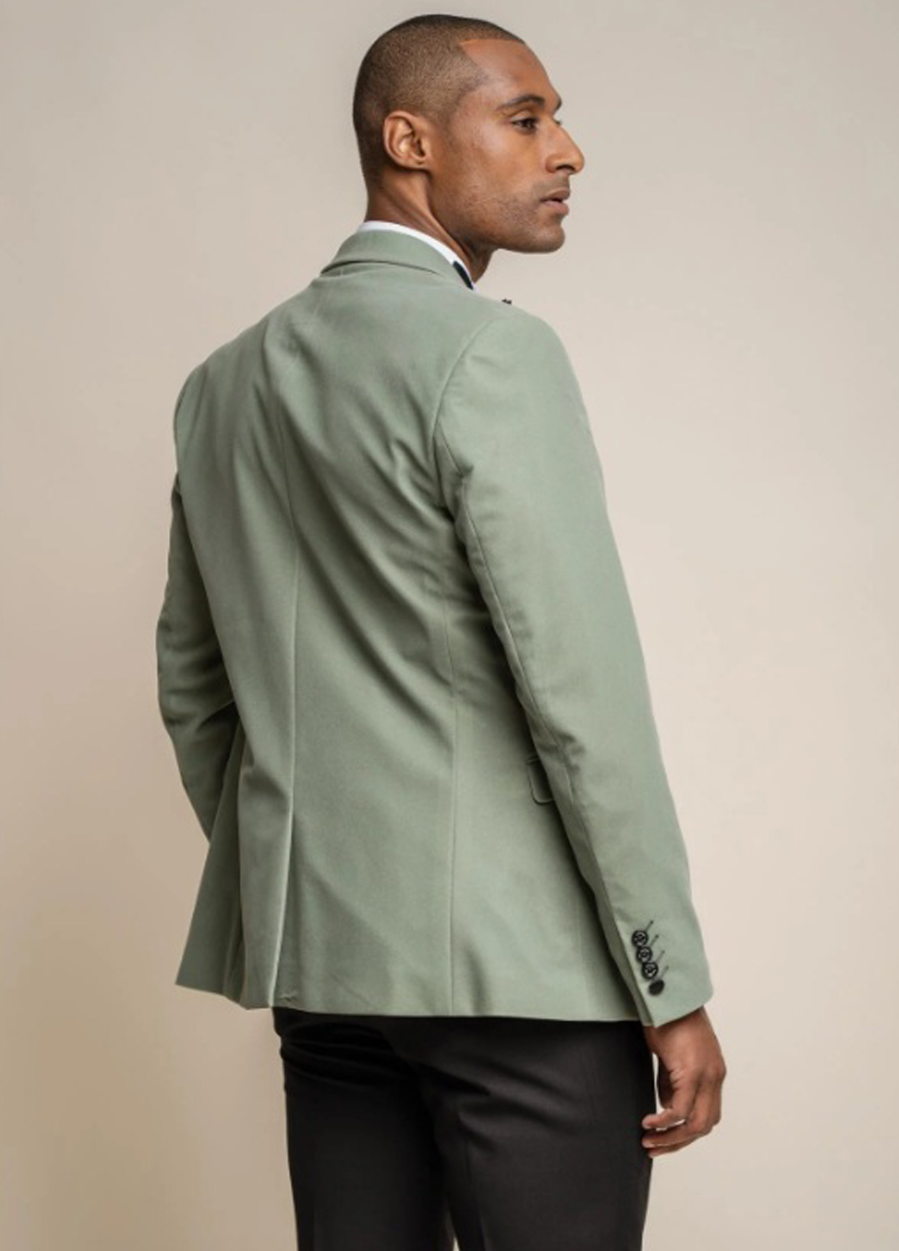Cavani Velvet Blazer Smart Formal Dinner Prom Jacket - Image 4
