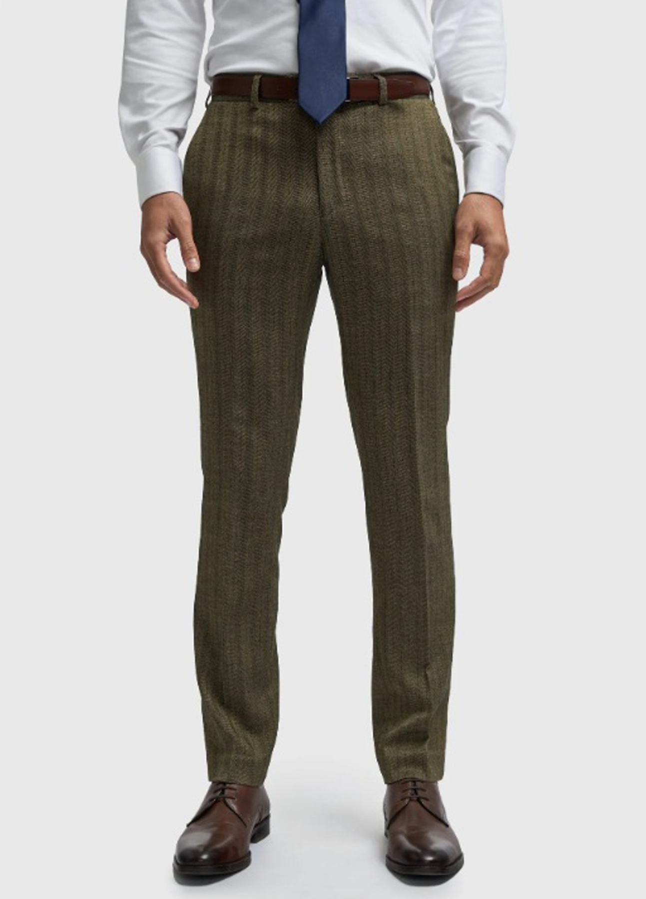 Men's Cavani Sage Green Stylish Slim Fit Wedding 3 Piece Suit - Image 6