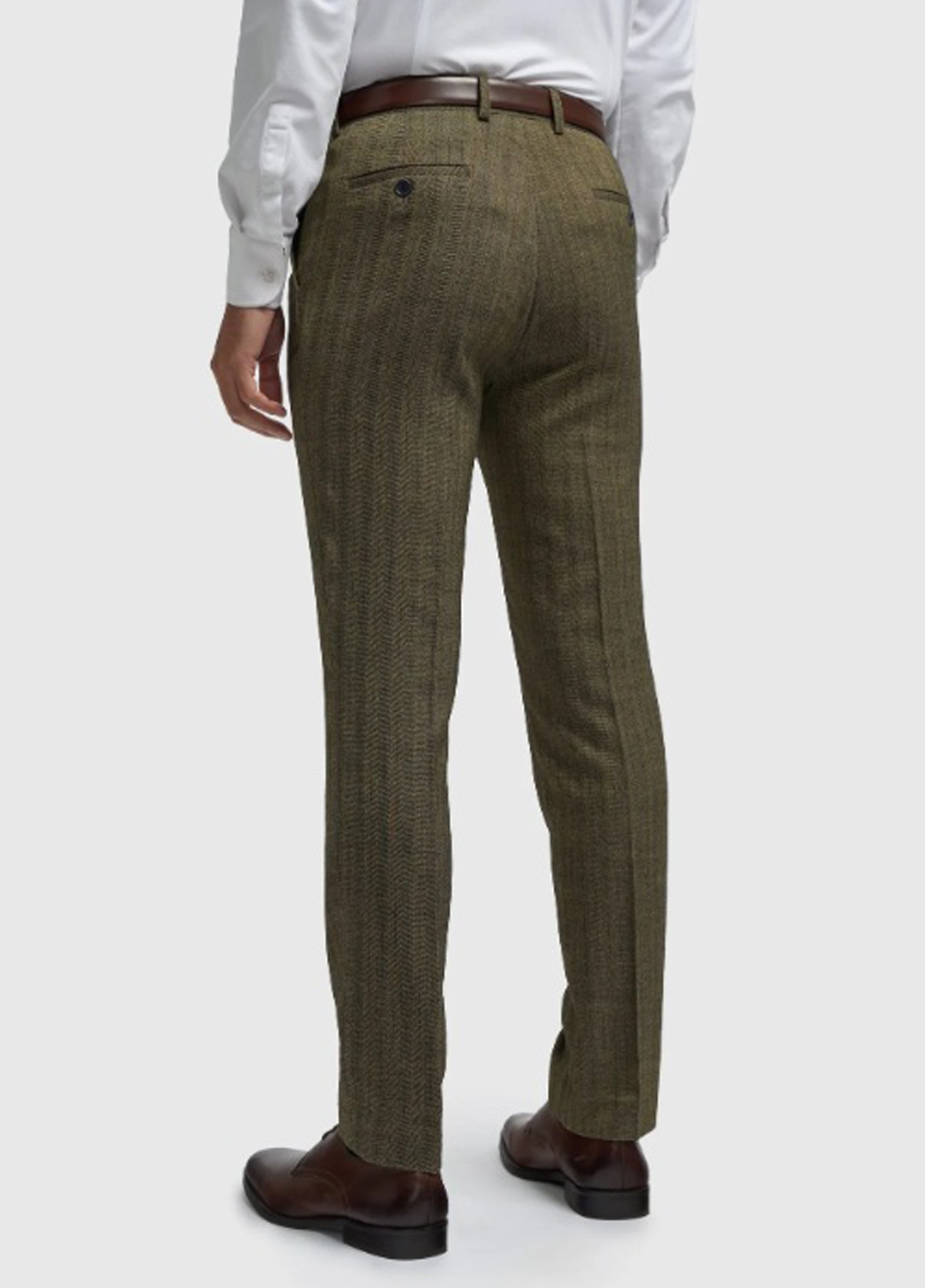 Men's Cavani Sage Green Stylish Slim Fit Wedding 3 Piece Suit - Image 7