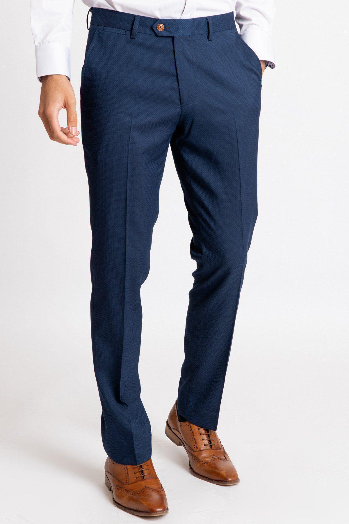 Marc Darcy Max Royal Blue 3 Piece Slim Fit Suit - Image 12