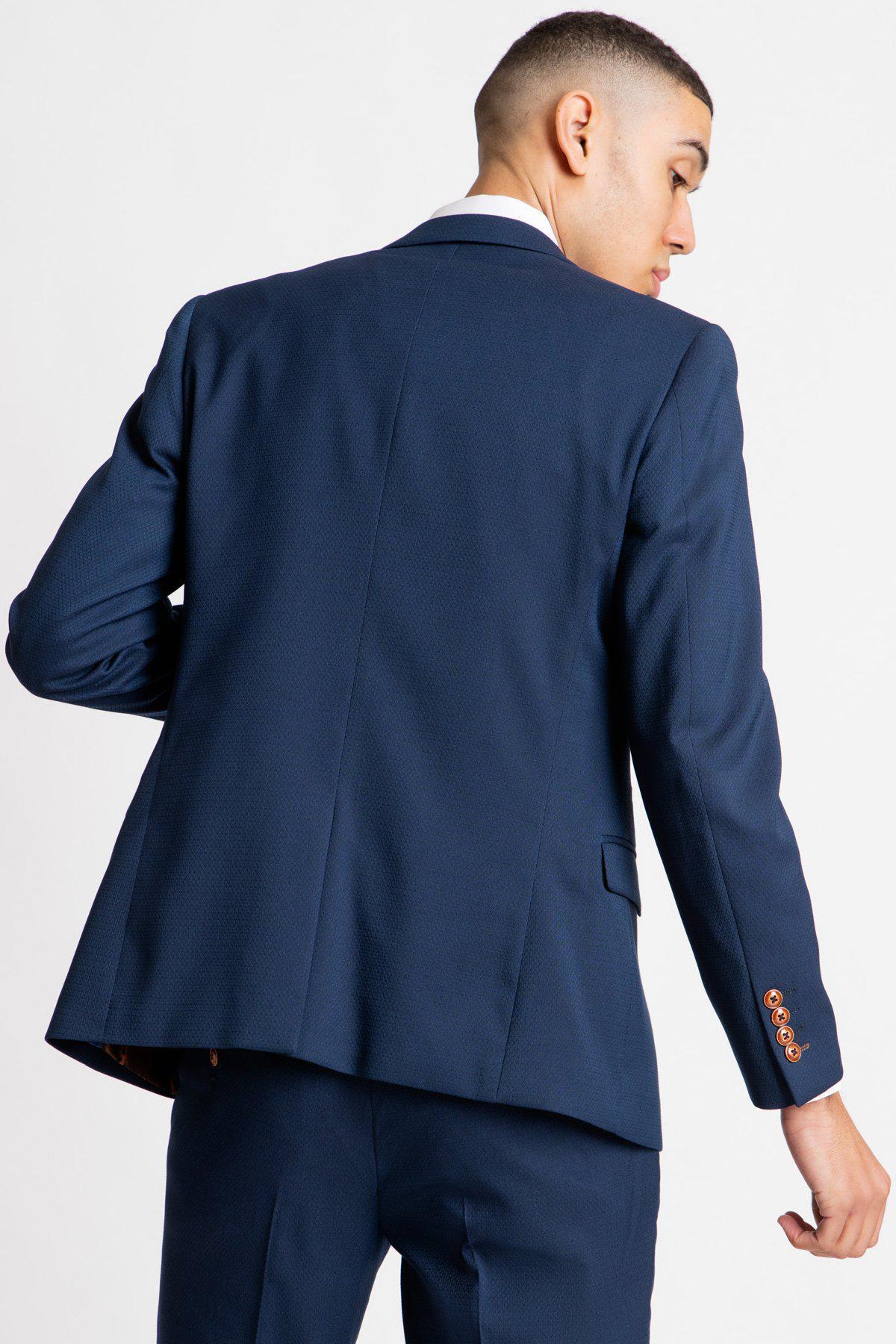 Marc Darcy Max Royal Blue 3 Piece Slim Fit Suit - Image 6