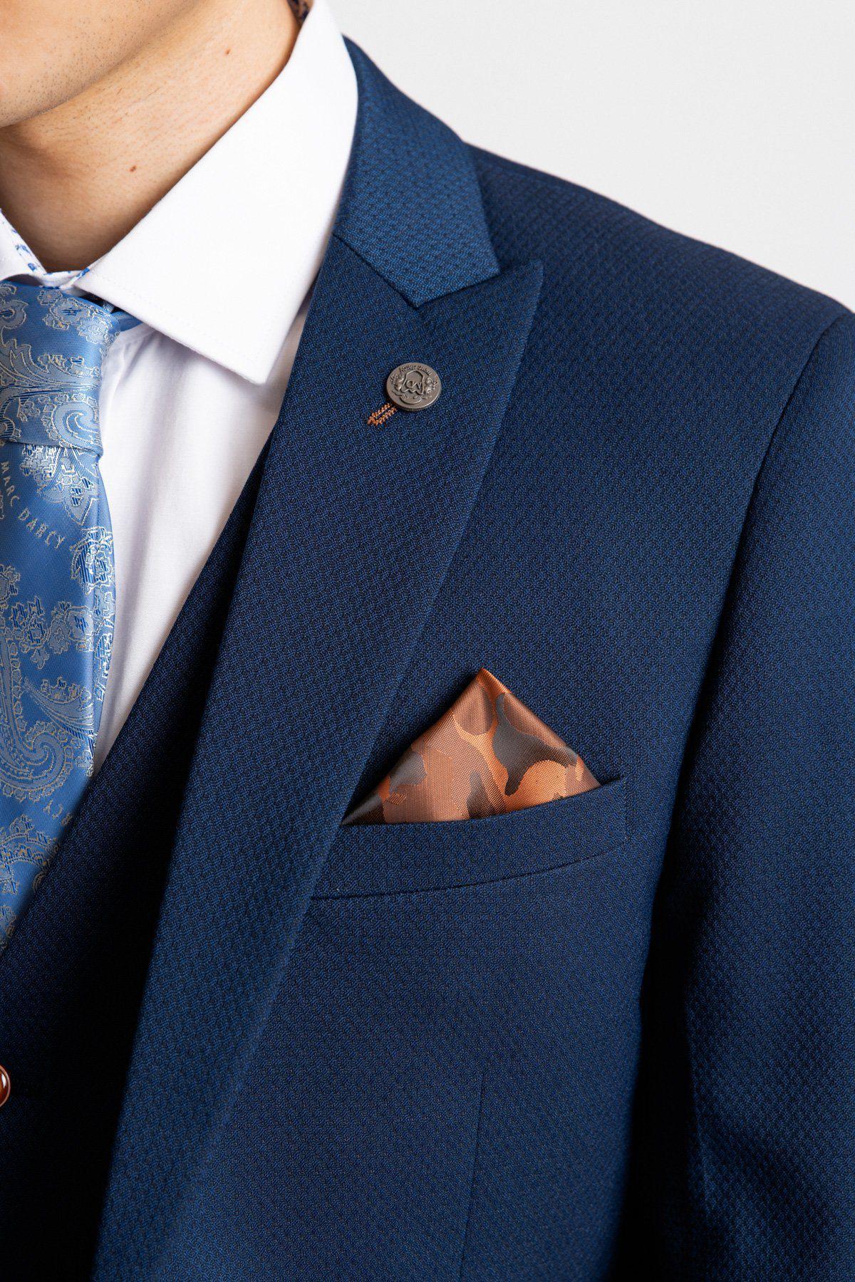 Marc Darcy Max Royal Blue 3 Piece Slim Fit Suit - Image 7