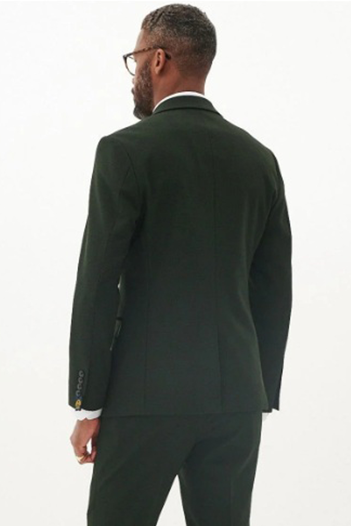 Marc Darcy Olive Green Double Breasted Blazer - Image 5